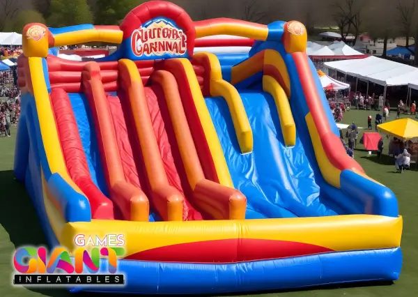 Extreme-cliff-inflatable-slide