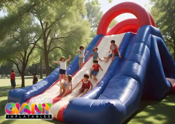 Inflatable-mountain-slide