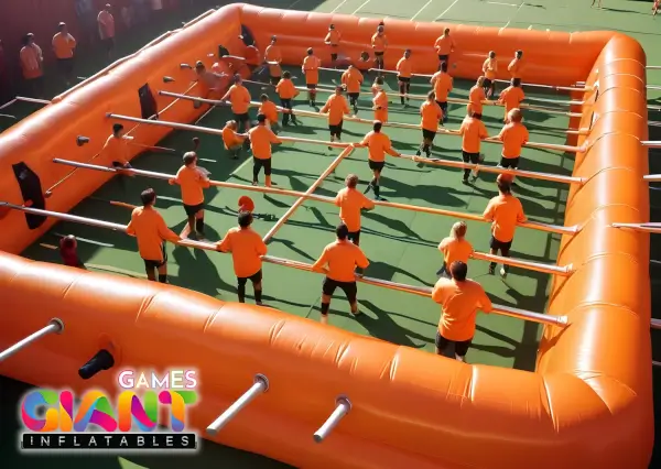 Outdoor-inflatable-fooseball-game